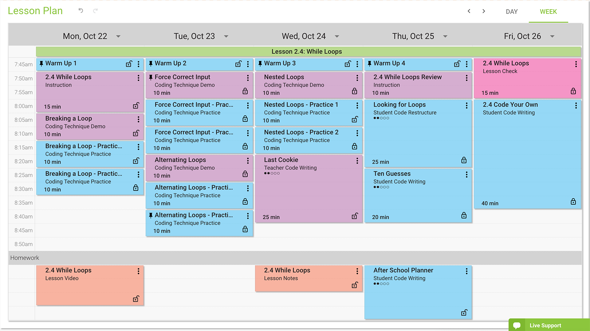 Lesson Sequence